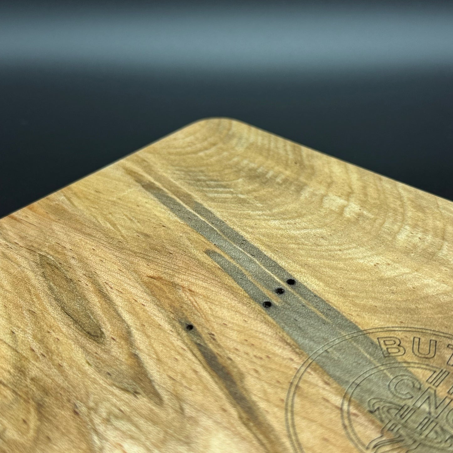 Bible Verse Change Tray Figured Ambrosia Maple