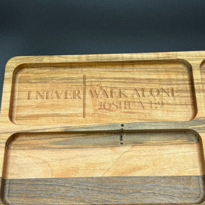 Bible Verse Change Tray Ambrosia Maple And Walnut