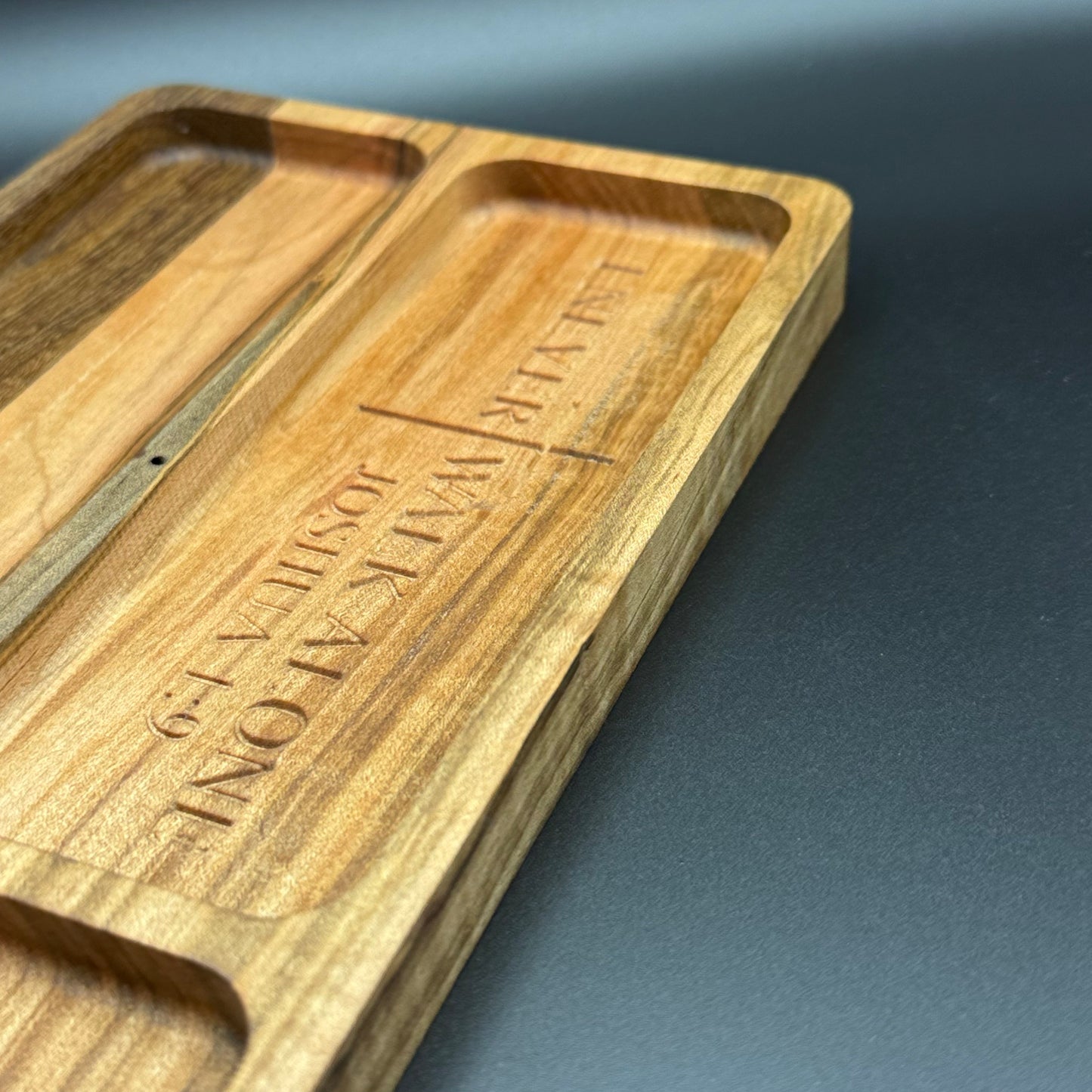 Bible Verse Change Tray Ambrosia Maple And Walnut