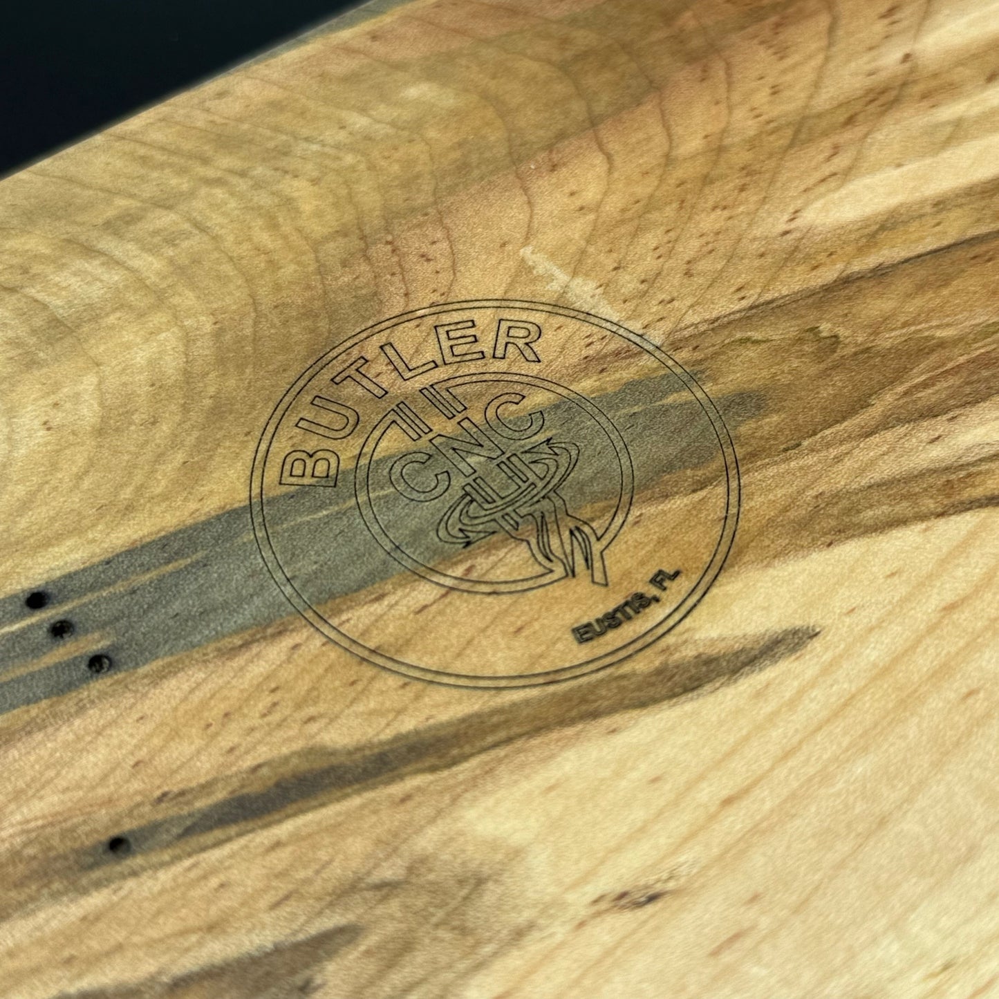 Bible Verse Change Tray Figured Ambrosia Maple