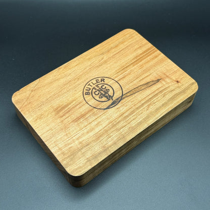 Ambrosia Maple Rose Engraved Change Tray