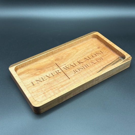 Ambrosia Maple And Walnut Bible Verse Change Tray