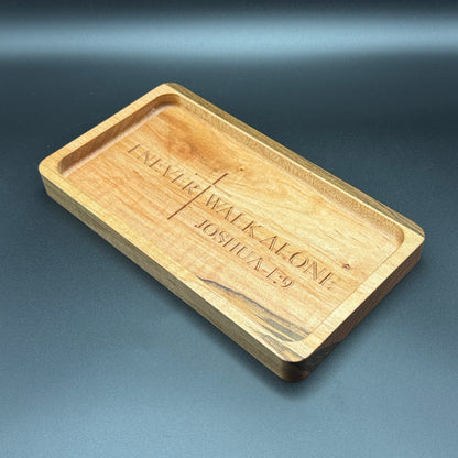 Ambrosia Maple And Walnut Bible Verse Change Tray