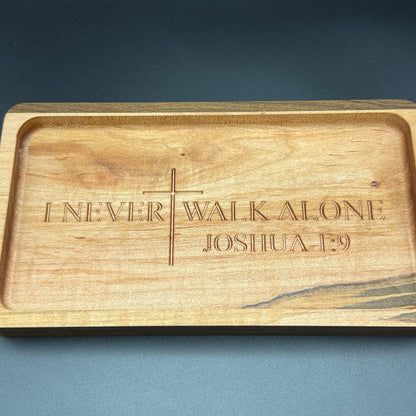 Ambrosia Maple And Walnut Bible Verse Change Tray