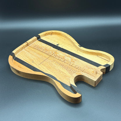 Telecaster Guitar Bible Verse Change Tray African Wenge