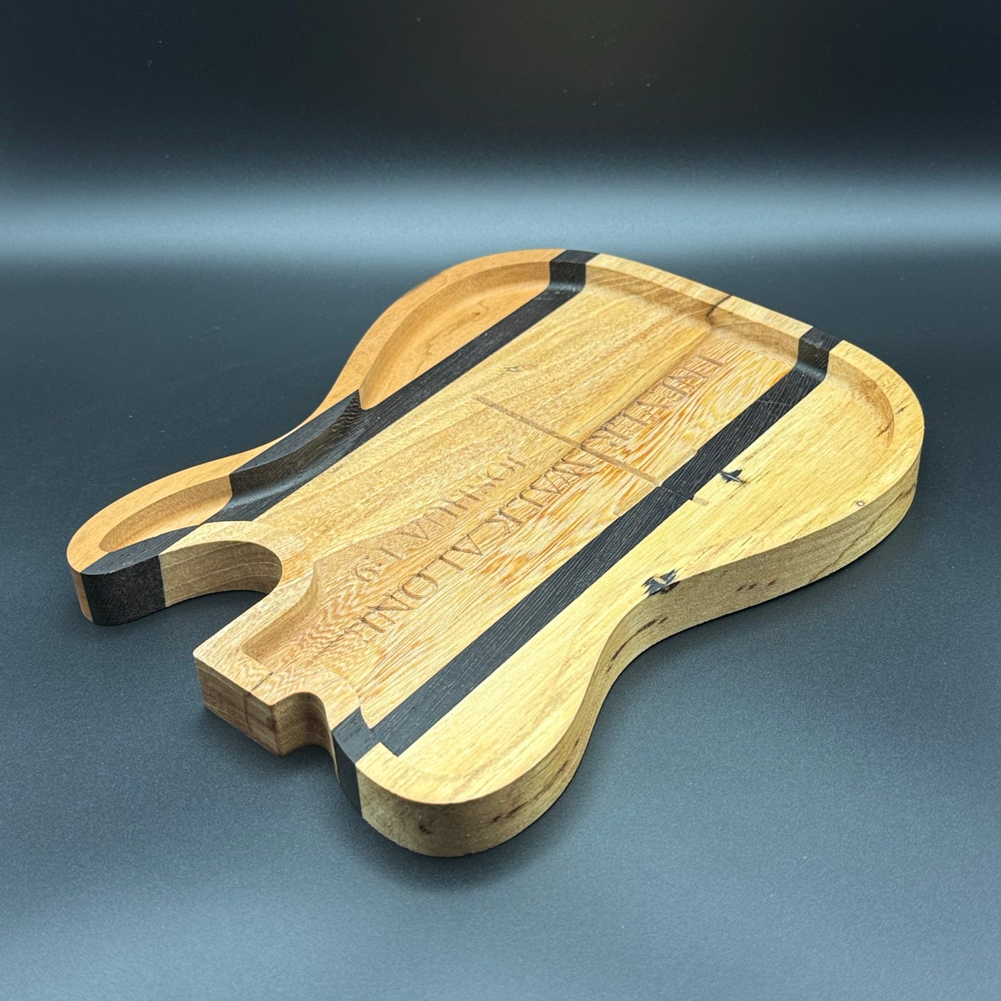 Telecaster Guitar Bible Verse Change Tray African Wenge
