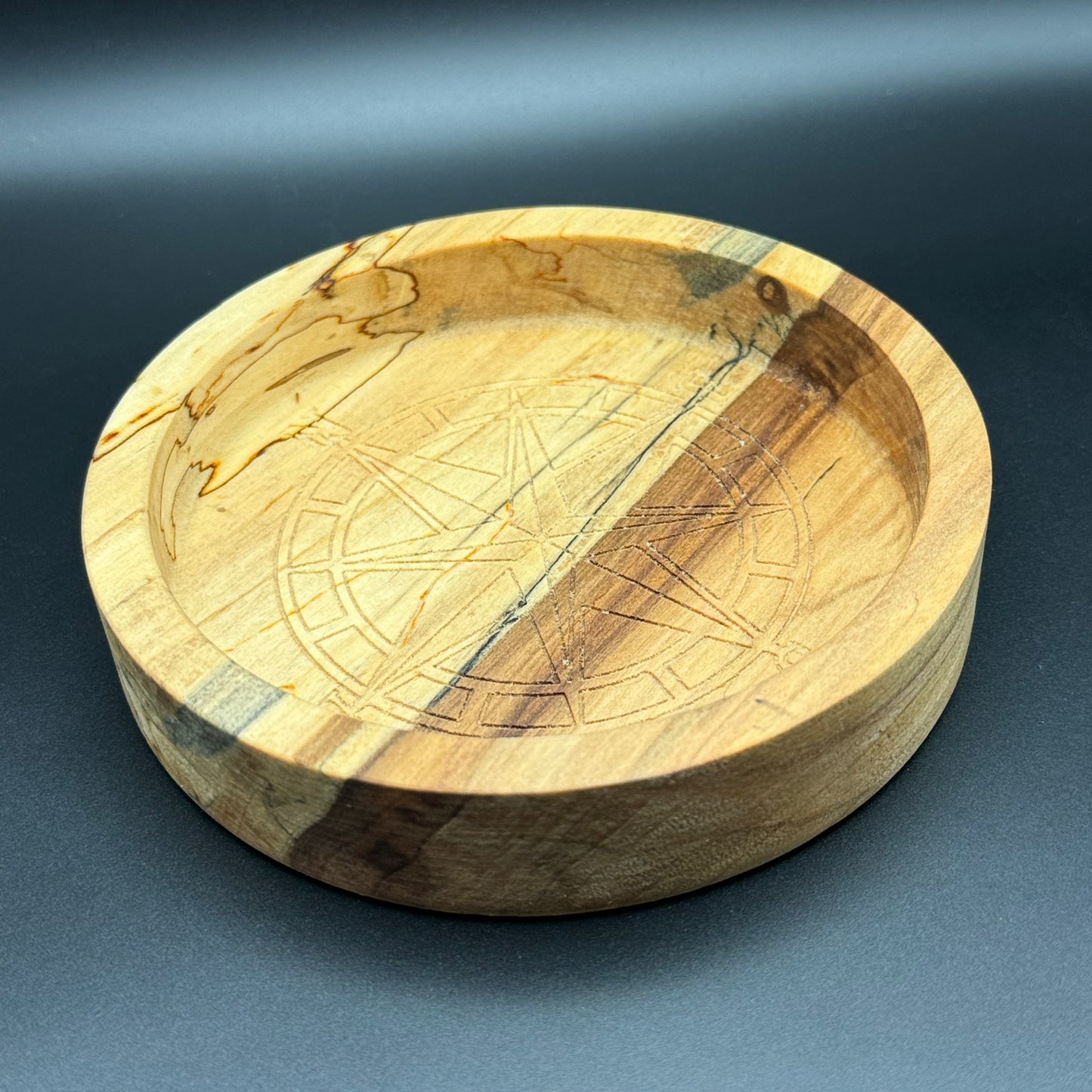 Nautical Star Tray Made from Ambrosia Maple