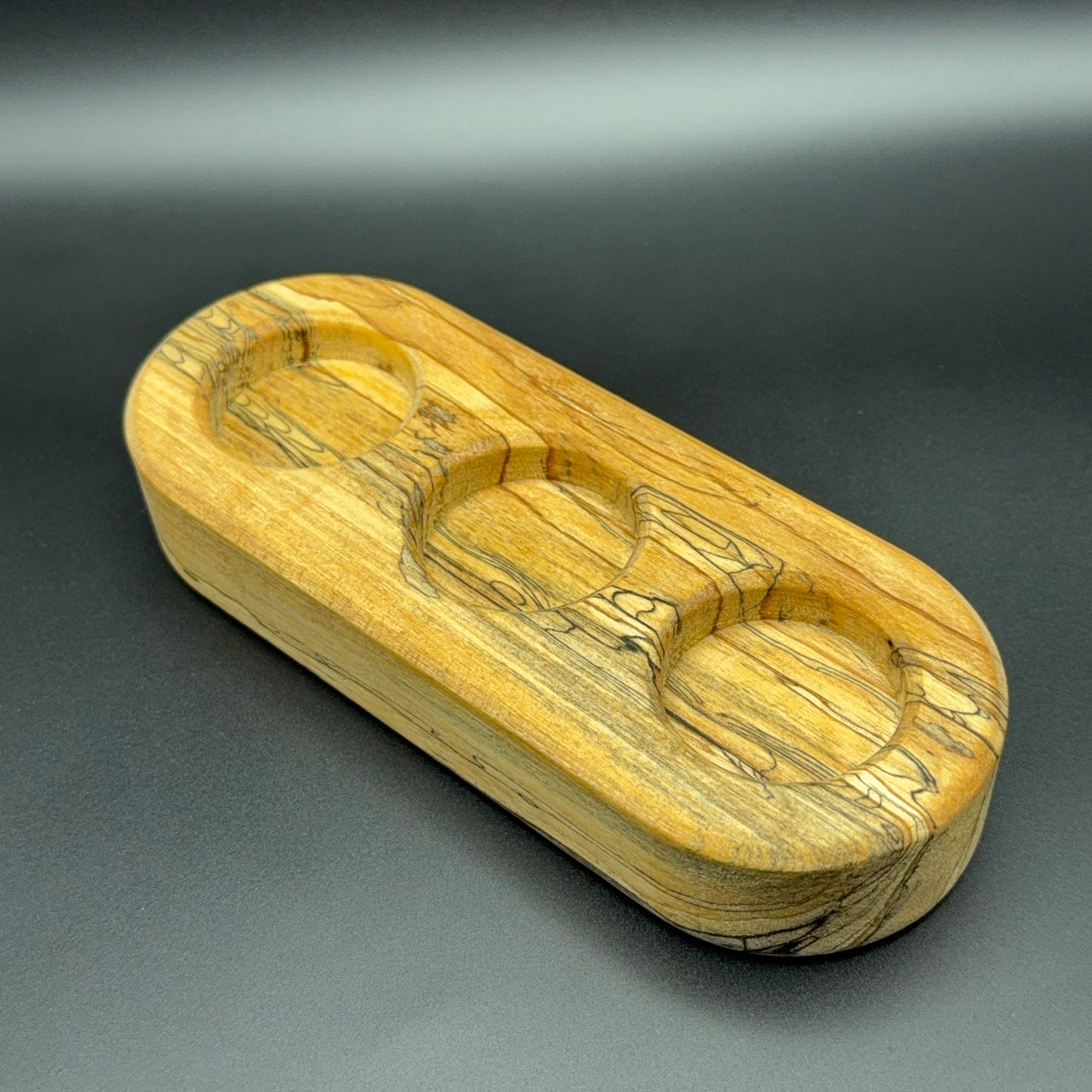 Spalted Maple Candle Holder With Tea Lights