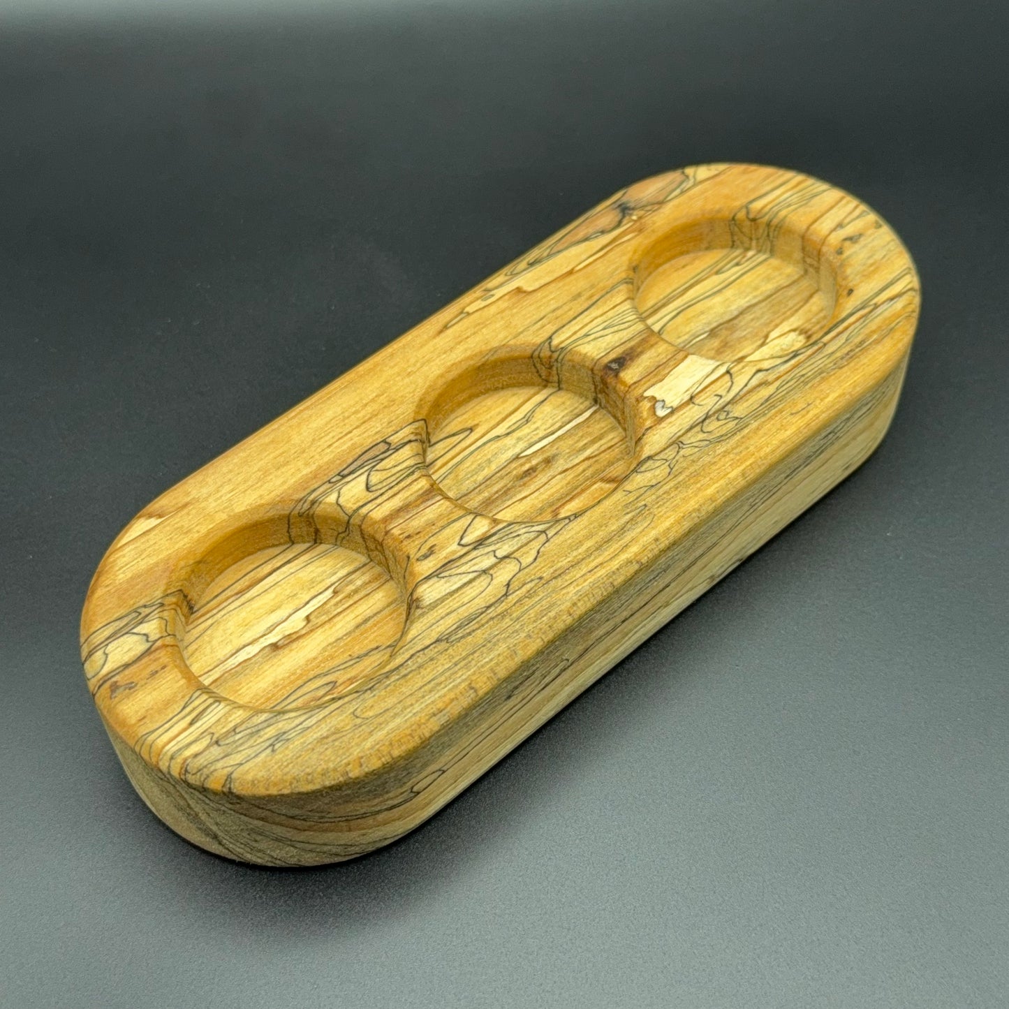 Spalted Maple Candle Holder With Tea Lights